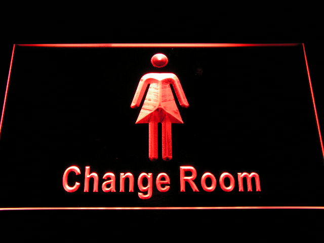 Women Female Girl Change Room Display Neon Light Sign